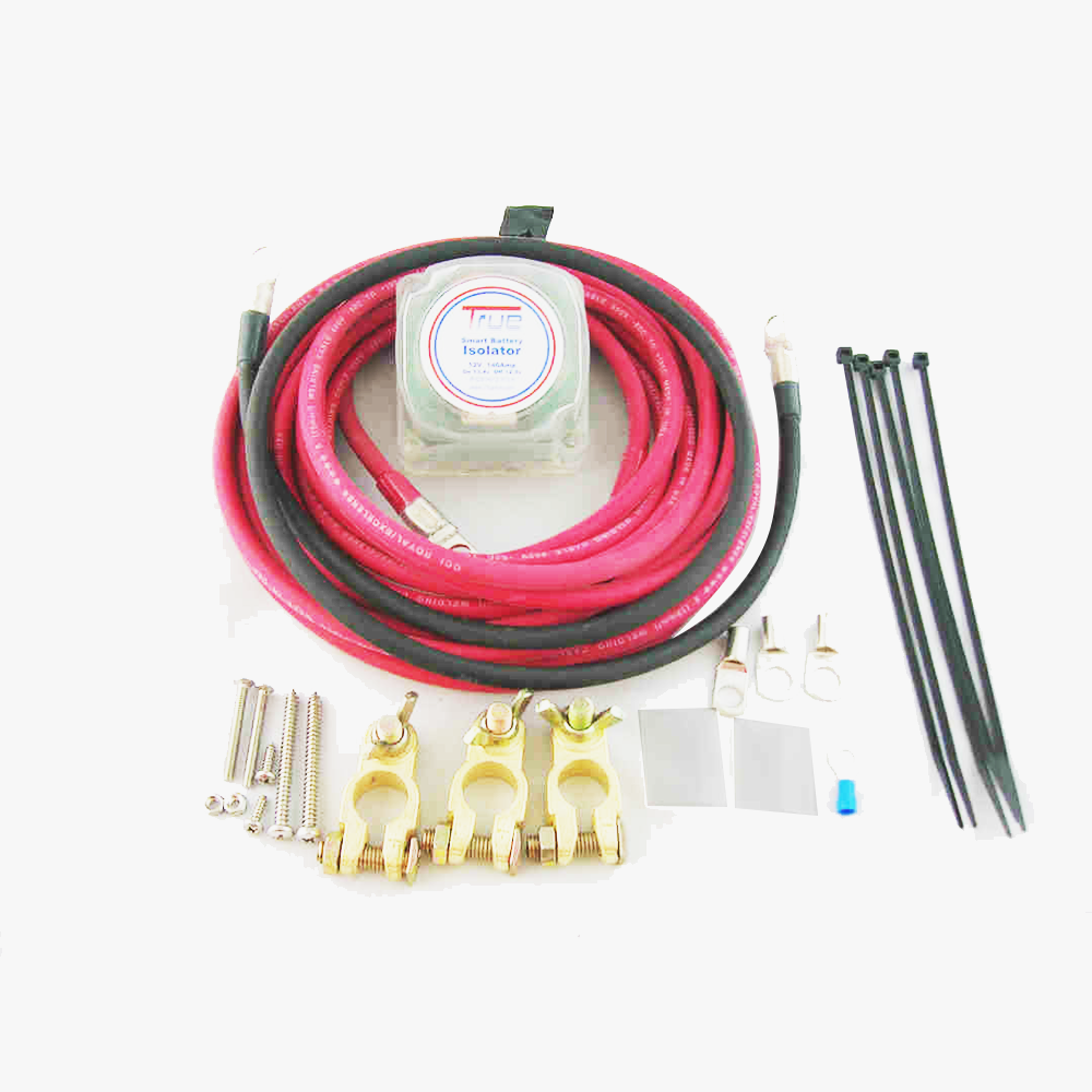 True® Auxiliary Car Battery Isolator Kit, Heavy-Duty Smart Isolator